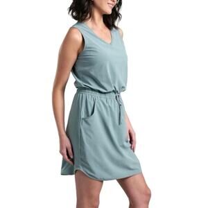 KUHL Vantage Sleeveless Tank Dress SZ XL Eucalyptus Green Athleisure Performance
